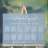 Unsere Lieblings-Leute 12 Tisch Hochzeitssitze Acrylschild (Neutral)