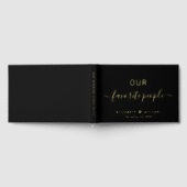 Unsere Lieblings-Leute Black Wedding Gästebuch (Voll)