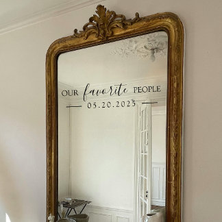 Unsere Lieblings-Leute Hochzeiten Mirror Decal Fensteraufkleber