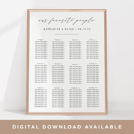 Unsere Lieblingsmenschen | Skriptsitzdiagramm Poster