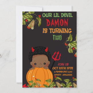 Unsere Lil Devil Birthday Einladungskarte