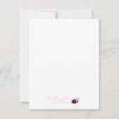 Unsere lil Ladybug, hat eine ... Einladung (Rückseite)