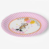 Unsere Lil Peanut Birthday Party Pappteller (Schrägansicht)