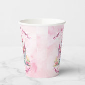 Unsere LIttle Prinzessin dreht sich einen Geburtst Pappbecher (Links)