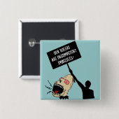Unsere Machthaber sind inkompetente imbeciles Button (Vorne & Hinten)