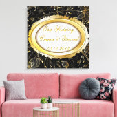 Unsere maßgeschneiderte Hochzeitstextanzeige Leinwanddruck (Insitu (Wohnzimmer))