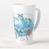 Unsere Meere individuell Retten Milchtasse (Rechte Ecke)