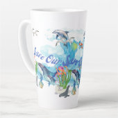 Unsere Meere individuell Retten Milchtasse (Linke Ecke)