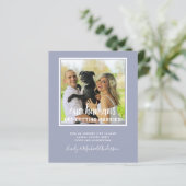 Unsere Menschen sind VERLOBT - FOTO Party Einladun (Stehend Vorderseite)