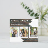 Unsere Menschen sind VERLOBT - PET FOTO Engagering (Stehend Vorderseite)