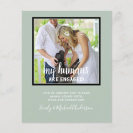 Unsere Menschen sind VERLOBT - PET FOTO Engagering Flyer