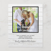 Unsere Menschen sind VERLOBT - PET FOTO Engagering Flyer (Vorne)