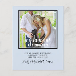 Unsere Menschen sind Verlobtes FOTO Hochzeit Flyer