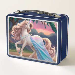 unsere Metal-Einhorn-Lunchbox Metall Brotdose