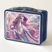 unsere Metal-Einhorn-Lunchbox Metall Brotdose (Vorderseite)
