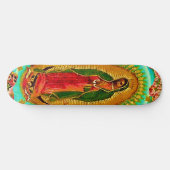 Unsere mexikanische Heilig-Jungfrau Mary Skateboard (Horizontal)