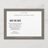 Unsere Momente Save the Date Postkarte - Peach (Rückseite)