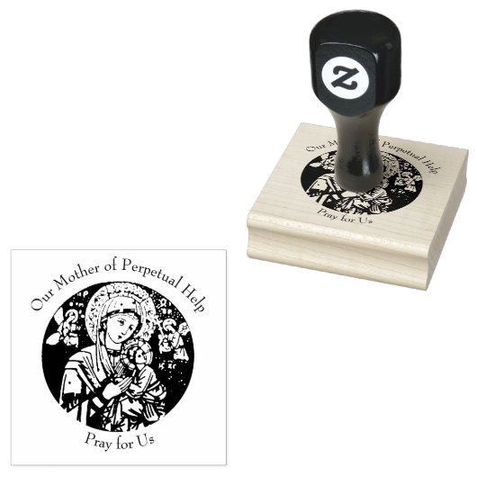 Unsere Mutter der ständigen Hilfe Gummistempel (Stempel)