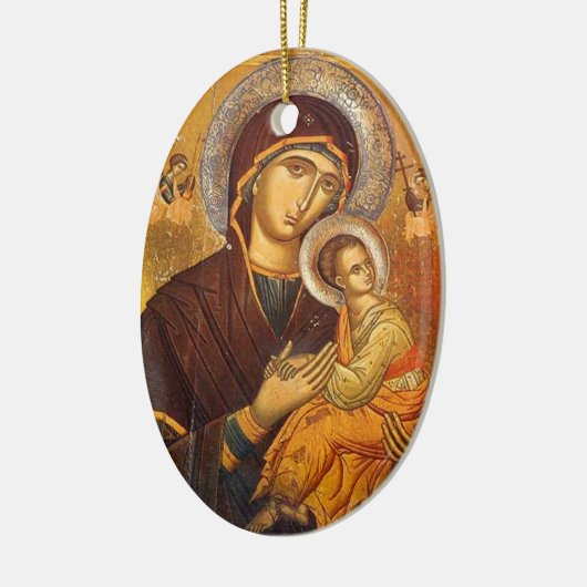 Unsere Mutter der ständigen Hilfe Keramik Ornament (Links)