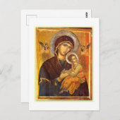 Unsere Mutter der ständigen Hilfe Postkarte (Vorne/Hinten)