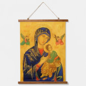 Unsere Mutter der ständigen Hilfe Wandteppich Mit Holzrahmen (Vorderseite)