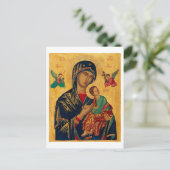 Unsere Mutter des ständigen Nachfolgers Postkarte (Stehend Vorderseite)