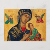 Unsere Mutter des ständigen Nachfolgers Postkarte (Rückseite)