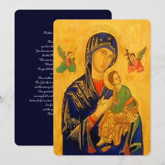 Unsere Mutter, die ständig Hilfe mit dem Gebet hat (Vorne/Hinten)