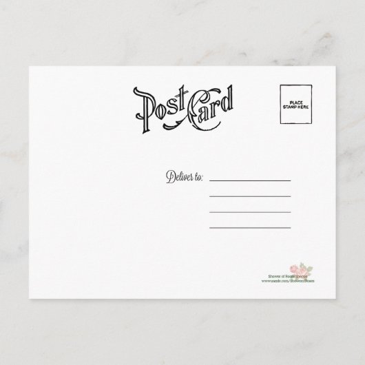 Unsere Mutter Jungfrau Mary Perpetual Help Postkarte (Rückseite)