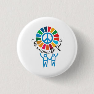 Unsere Nachhaltige Zukunft UN Global Goals 2030 Button