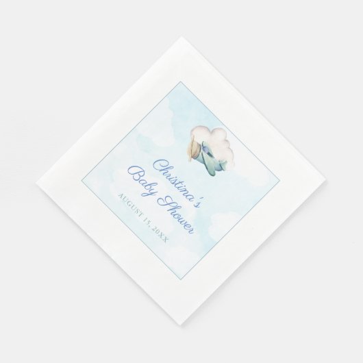 Unsere nächste Adventure Travel Theme Baby Dusche Serviette (Ecke)