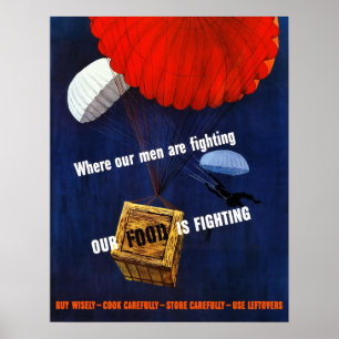 Unsere Nahrung kämpft Poster