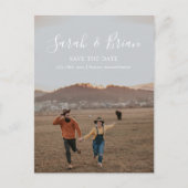 Unsere Namen Save the Date Postkarte (Vorderseite)