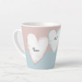 Unsere Nana Herz Turquoise & Peach Tasse (Linke Ecke)