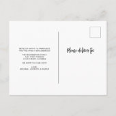 Unsere neue Adresse | Ankündigung der Moderne Foto (Rückseite)