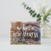 Unsere neue Adresse | Ankündigung der Moderne Foto (Stehend Vorderseite)