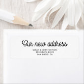 Unsere neue Adresse Retro Verschieben Rücksendeadr (Insitu)