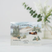 Unsere neue Ankündigung zum Woods Deer Moving Postkarte (Stehend Vorderseite)