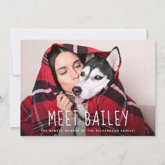 Unsere neue einfache Foto-Mitteilung des Einladung (Vorderseite)