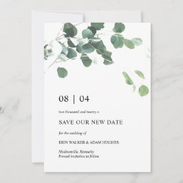 Unsere neue Eukalyptus-Blätter für Hochzeitkarten Save The Date