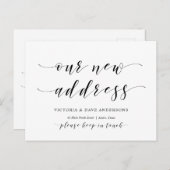 Unsere neue Hausadresse, Ankündigung, Postkarte (Vorne/Hinten)