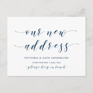 Unsere neue Hausadresse, Ankündigung, Postkarte