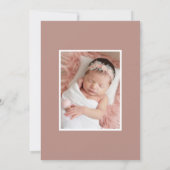 Unsere neue Liebe Skript Foto Geburtsankündigung Ankündigung (Rückseite)