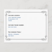 Unsere neue Zuhause & Address Foto Postkarte (Rückseite)