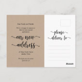 Unsere neue Zuhause-Adresse, Bewegungsanzeige, Kra Postkarte (Rückseite)