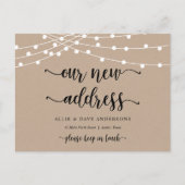 Unsere neue Zuhause-Adresse, Bewegungsanzeige, Kra Postkarte (Vorderseite)