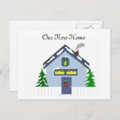 Unsere neue Zuhause-Adresskarte Ankündigungspostkarte (Vorne/Hinten)