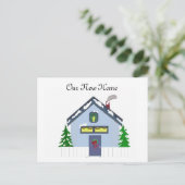 Unsere neue Zuhause-Adresskarte Ankündigungspostkarte (Stehend Vorderseite)