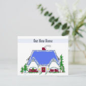Unsere neue Zuhause-Ankündigung Ankündigung (Stehend Vorderseite)