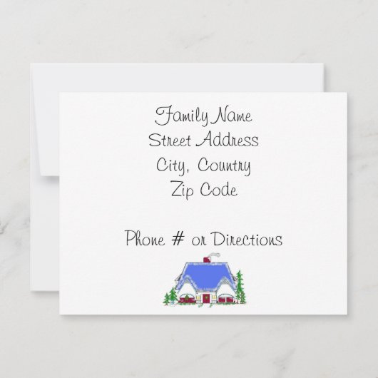 Unsere neue Zuhause-Ankündigung Ankündigung (Rückseite)